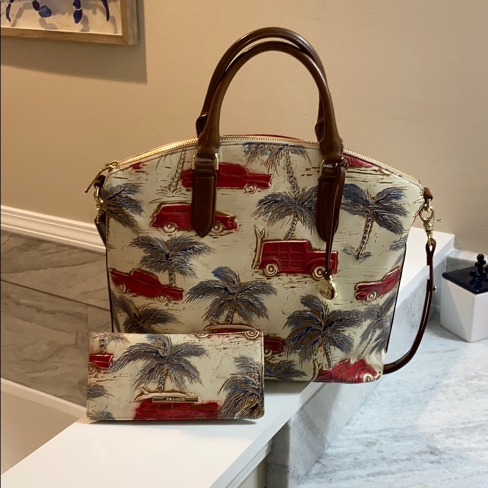 Brahmin bag and wallet combo